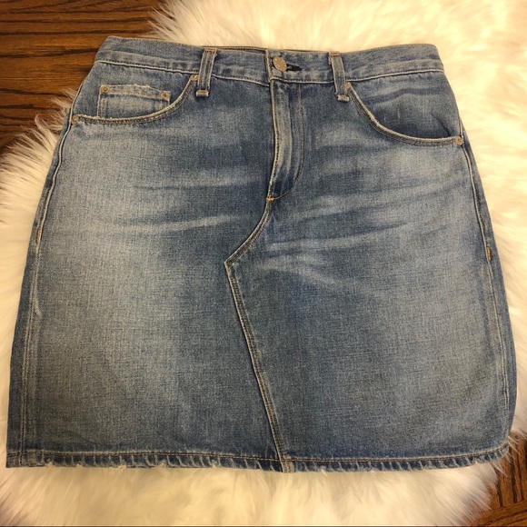 Rag & Bone | Distressed Denim Skirt | Size 26 - Picture 3 of 7